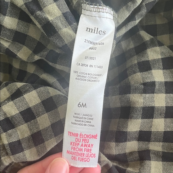 Miles the Label Plaid Long-Sleeve Baby Girl Dress - Picture 3 of 5